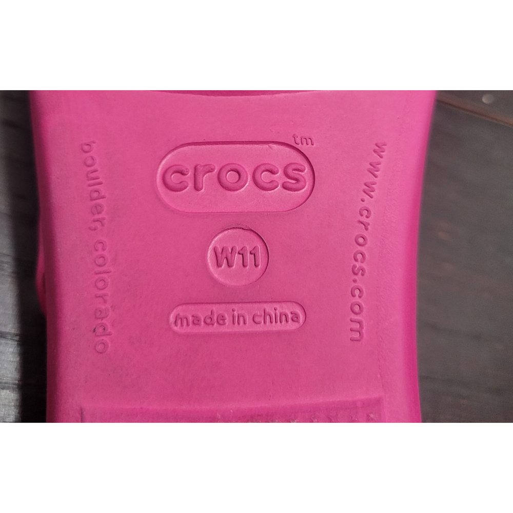 Crocs Women's Pink Patricia Mini Wedge Sandals Slides Comfort Casual Shoes W11 - Picture 9 of 11